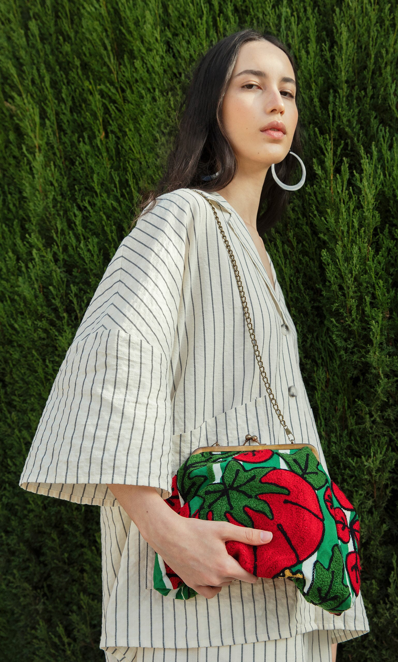 Tomato Clasp Bag