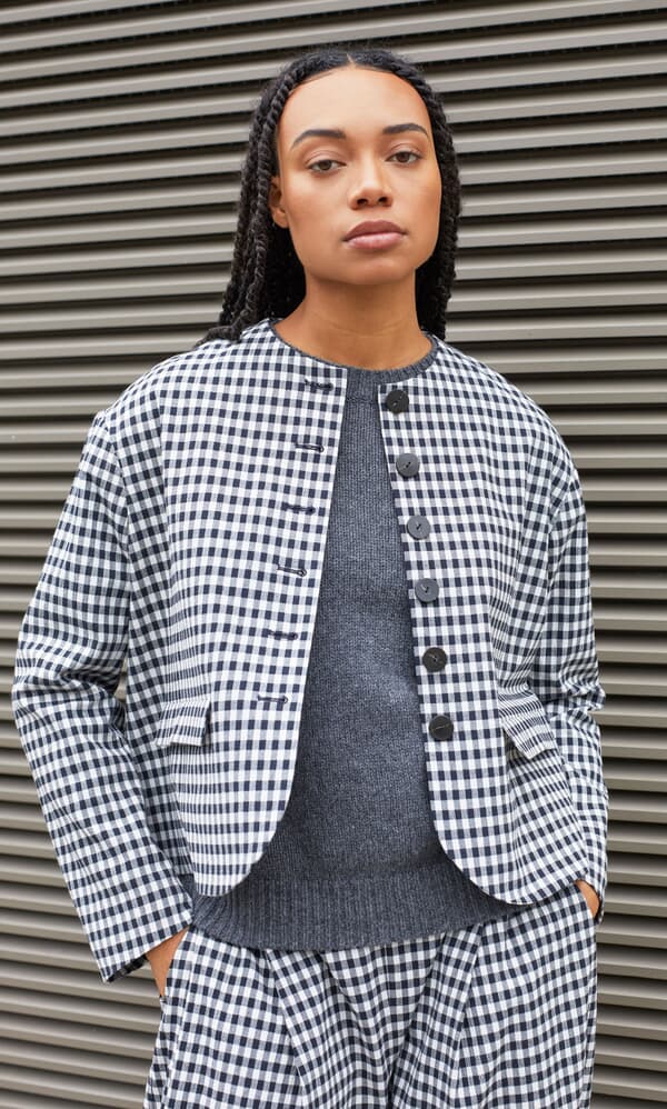 Agnes Gingham Jacket