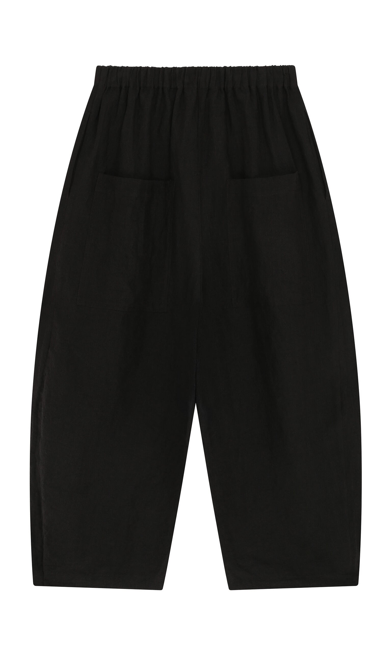 Butoni Pants - Black Linen