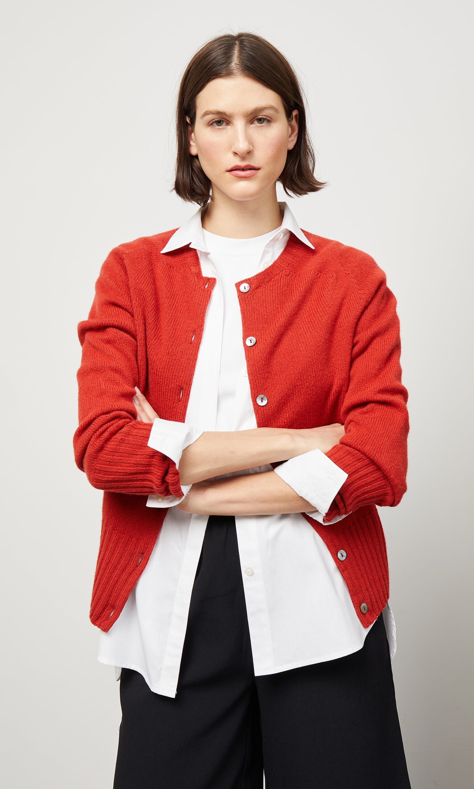 Derby Cardigan - Red Dulse