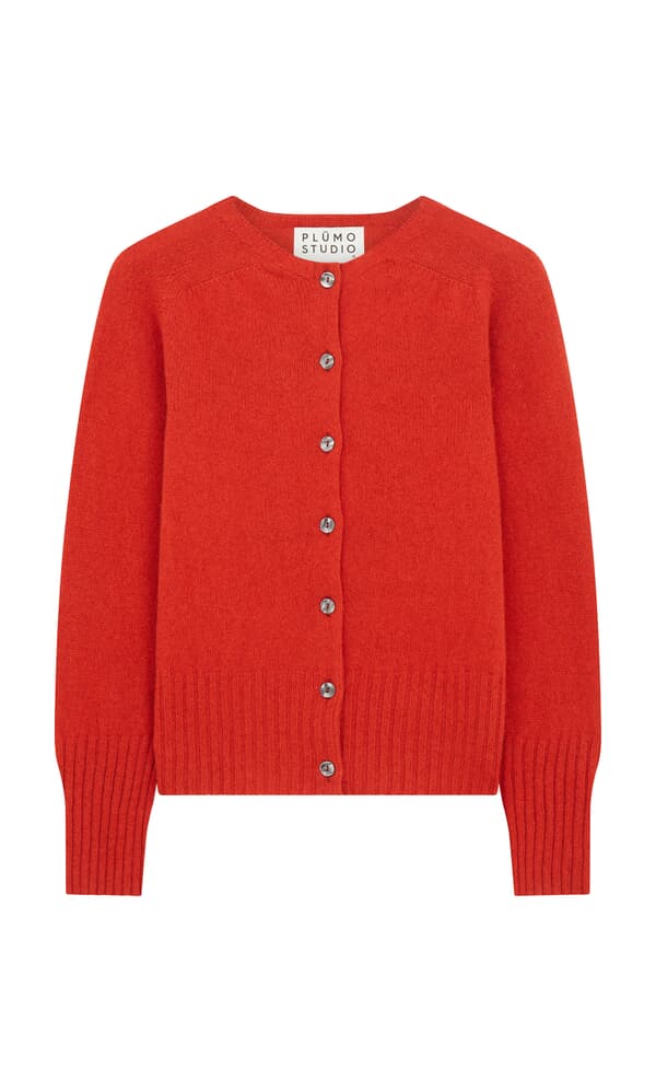 Derby Cardigan - Red Dulse