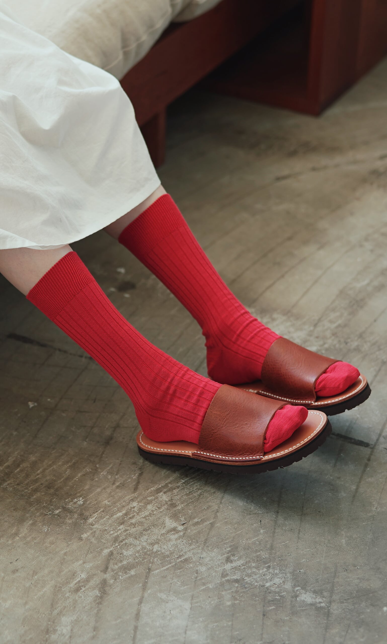 Red Silk Socks