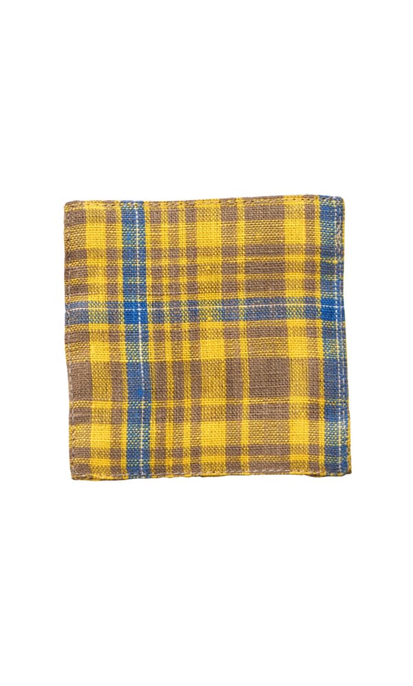 Yellow Check Coaster