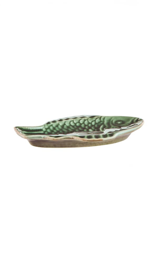 Stoneware Fish Plate - Forest
