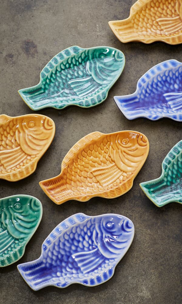 Stoneware Fish Plate - Forest