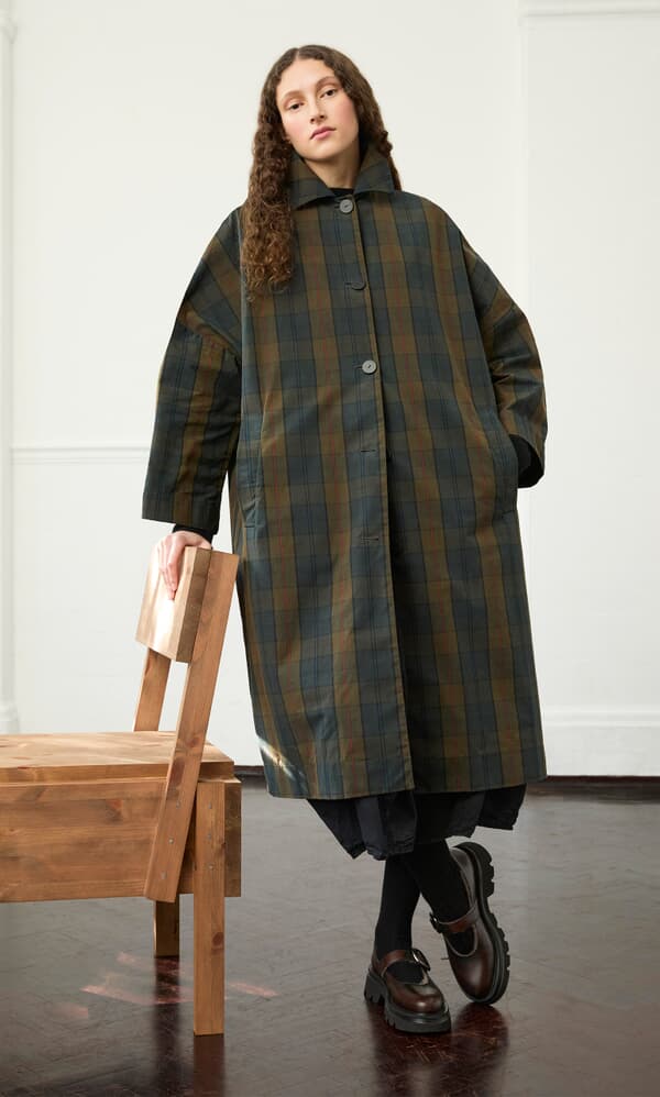 Doherty Waxed Coat - Tartan