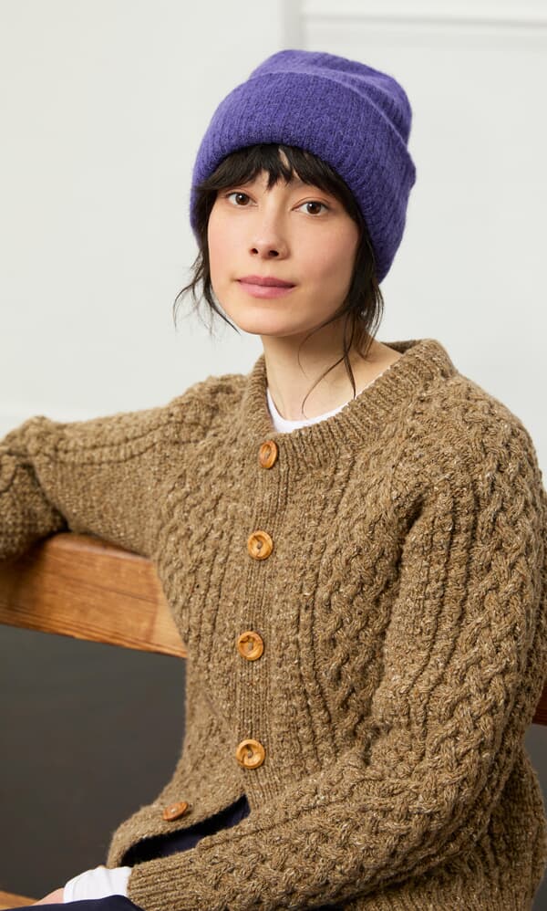 Purple beanie