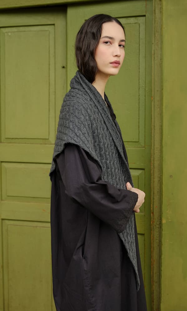 Grey Triangle Scarf
