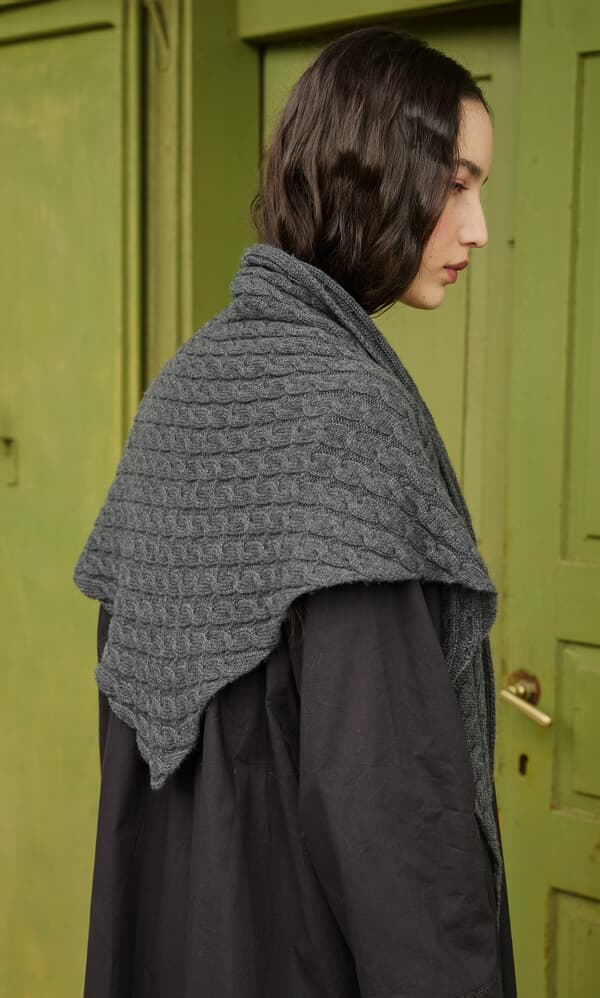 Grey Triangle Scarf