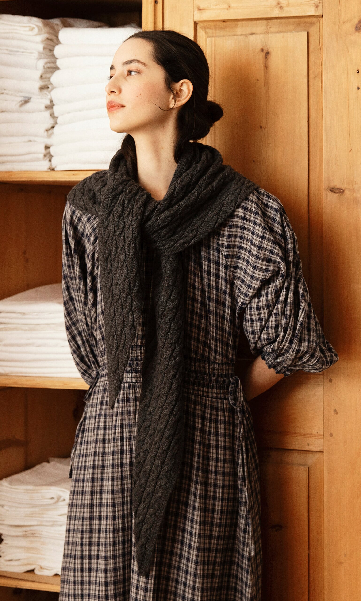 Grey Triangle Scarf