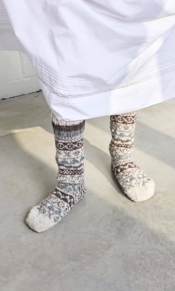 Flint Fair Isle Socks