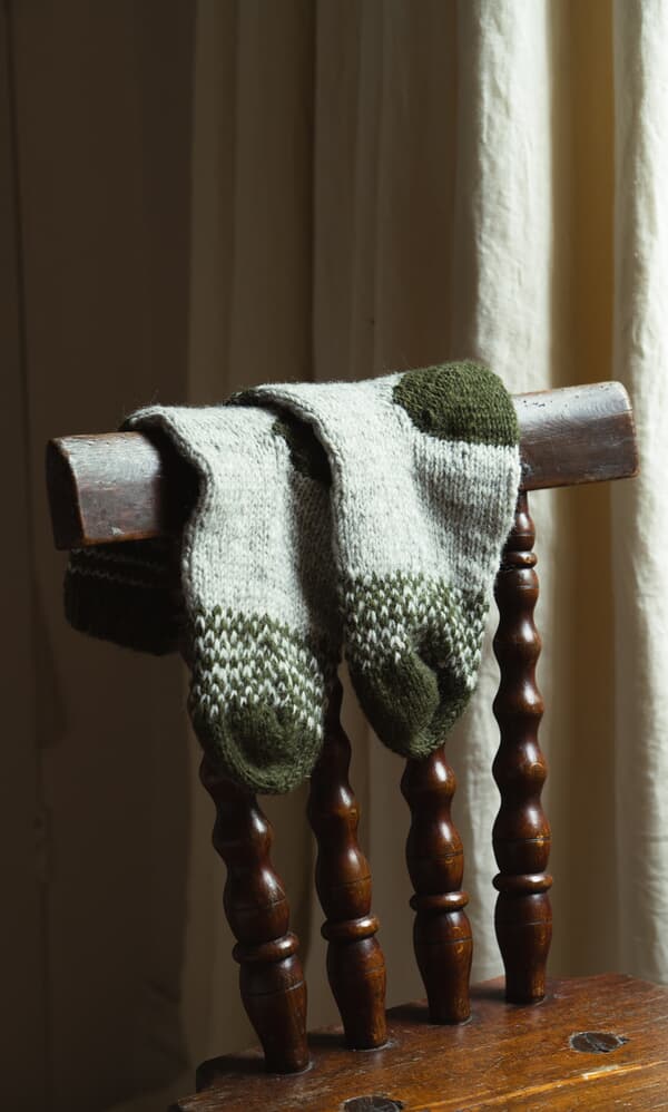 Green Striped Socks