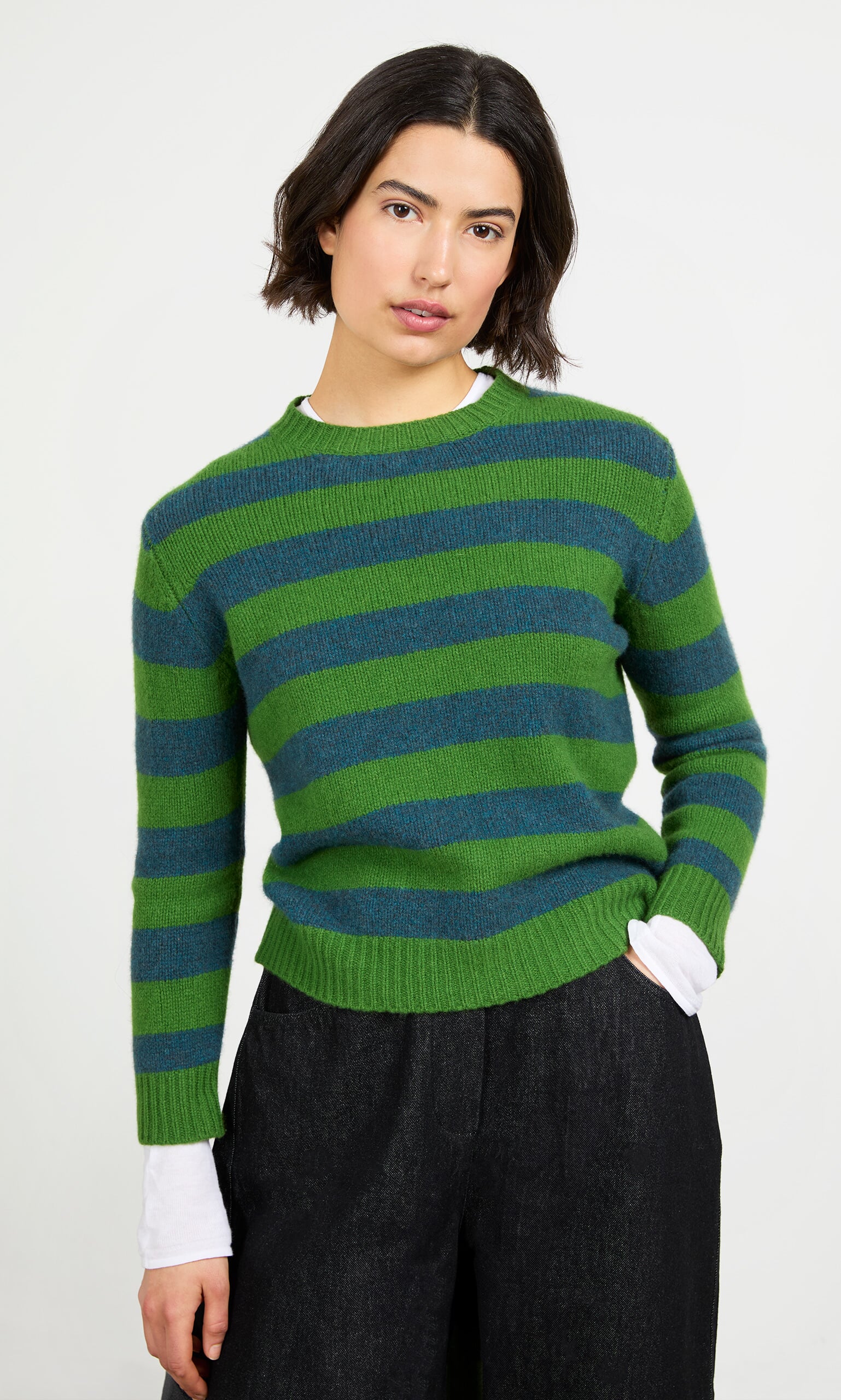 Teal Stripe Jumper