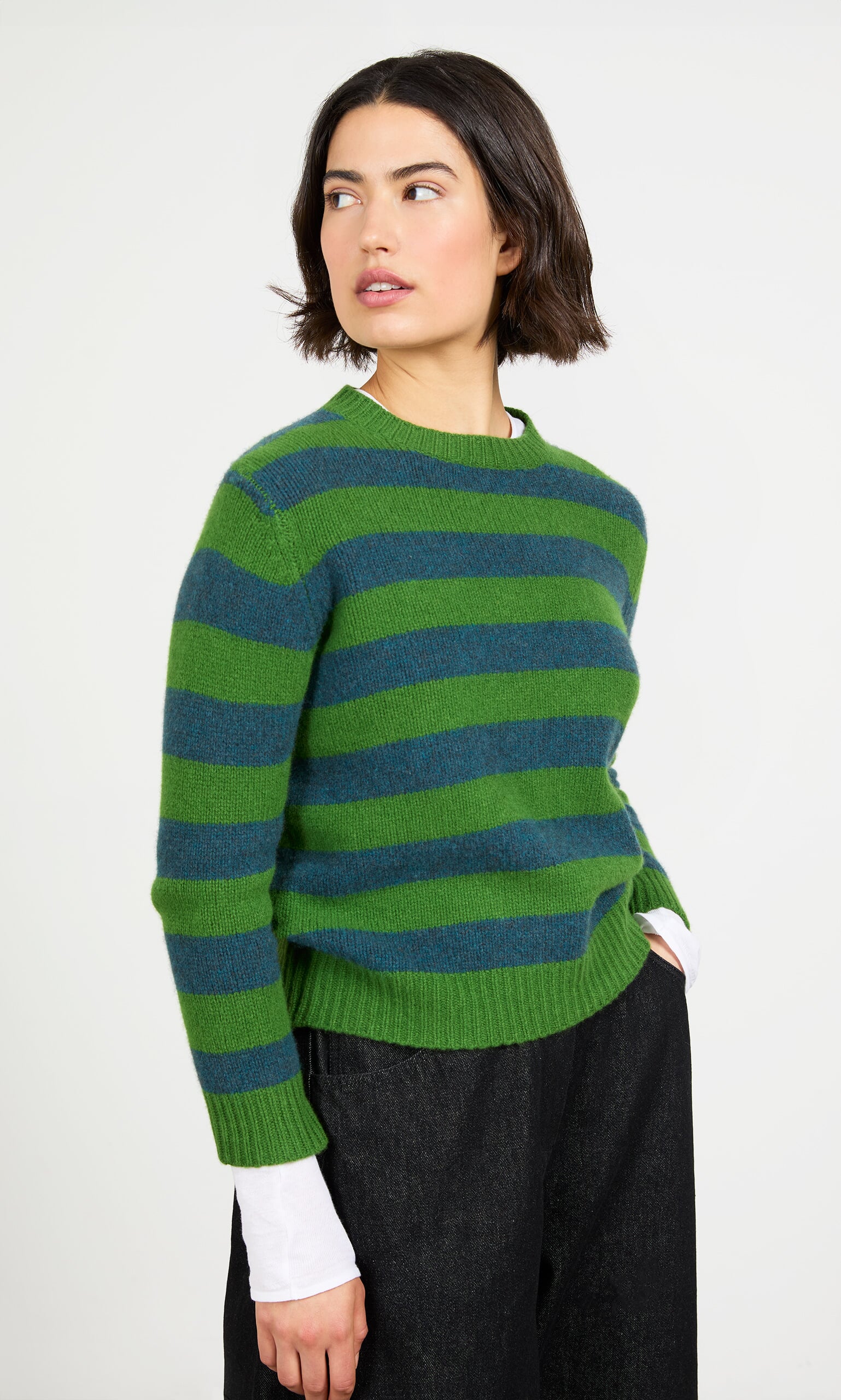 Teal Stripe Jumper