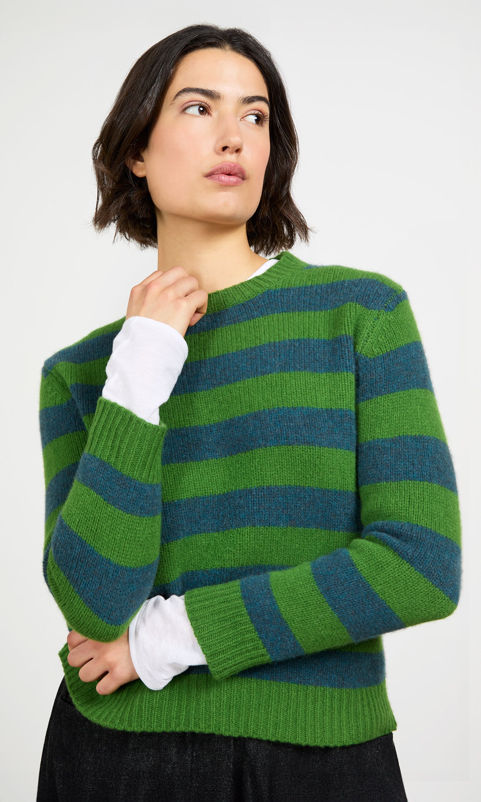 Teal Stripe Jumper