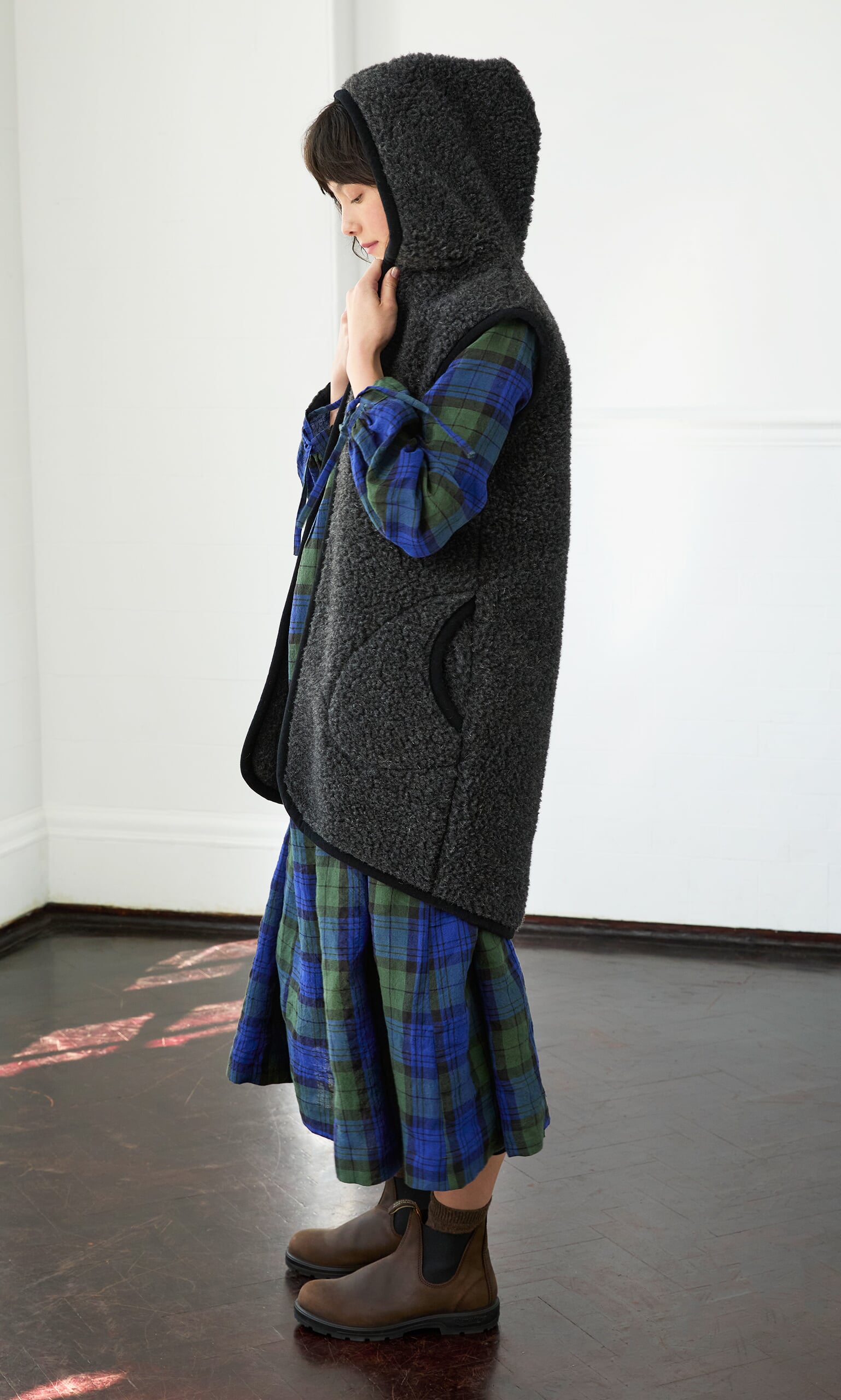 Long Rambler Gilet - Grey Sky