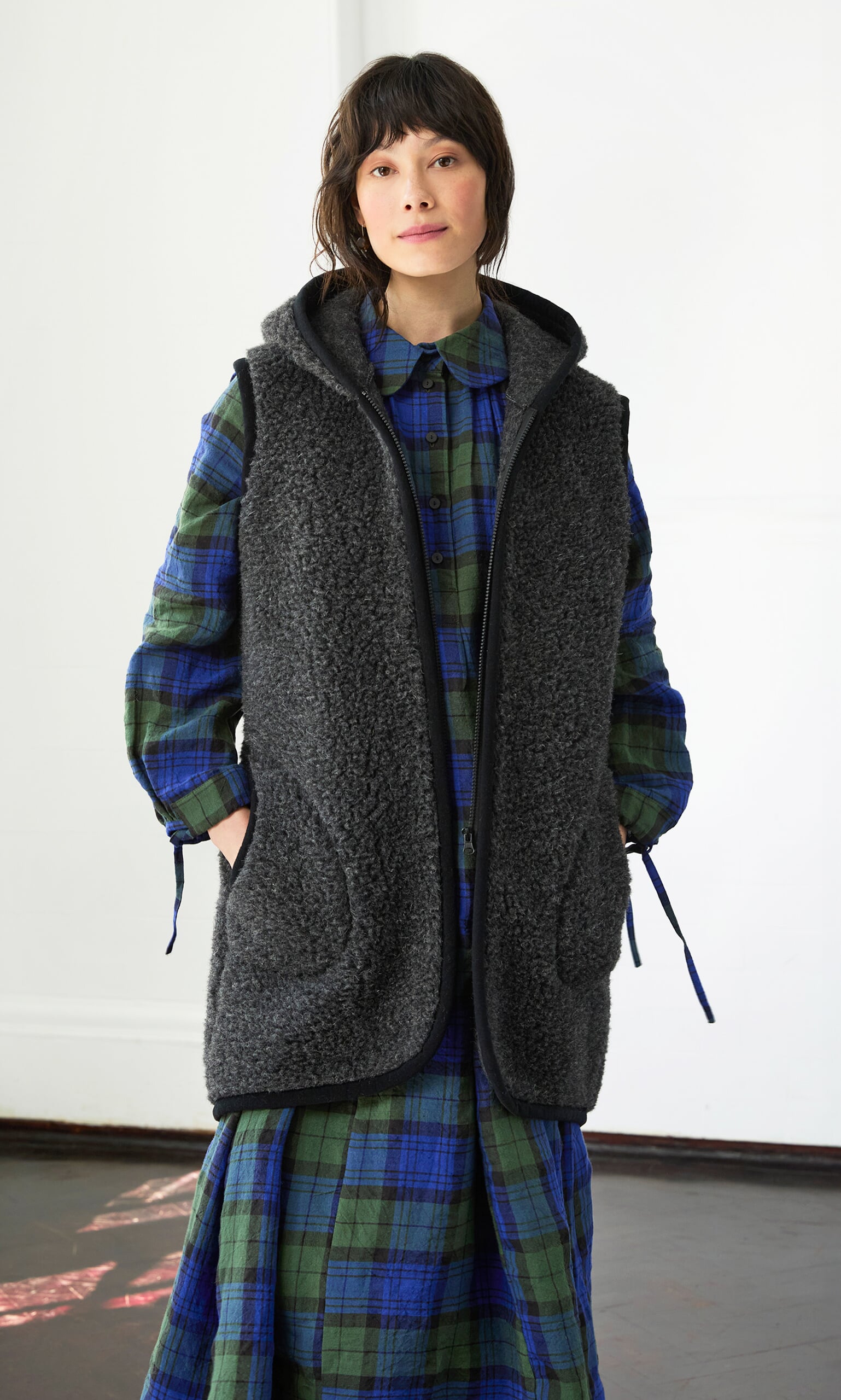 Long Rambler Gilet - Grey Sky