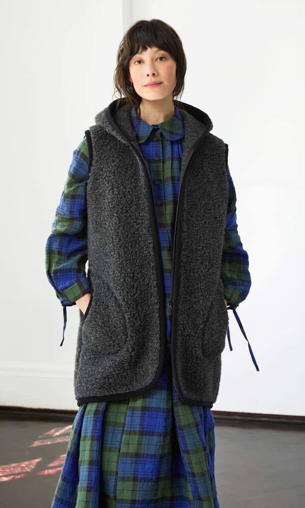 Long Rambler Gilet - Grey Sky