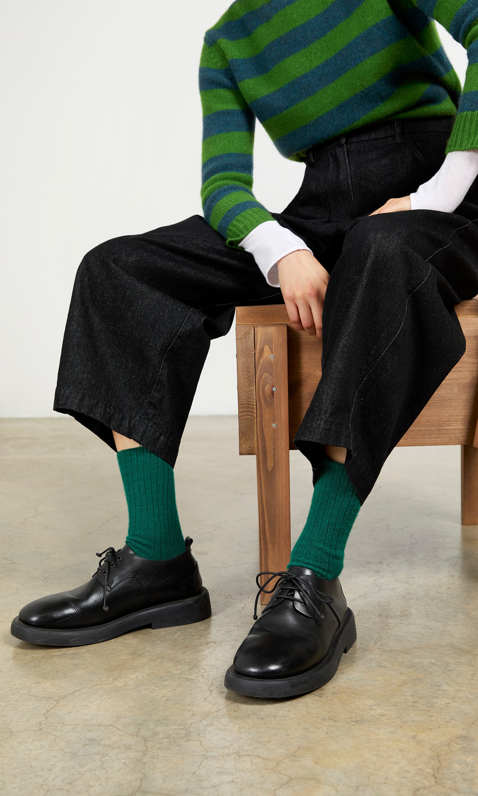 Lambswool Socks - Green