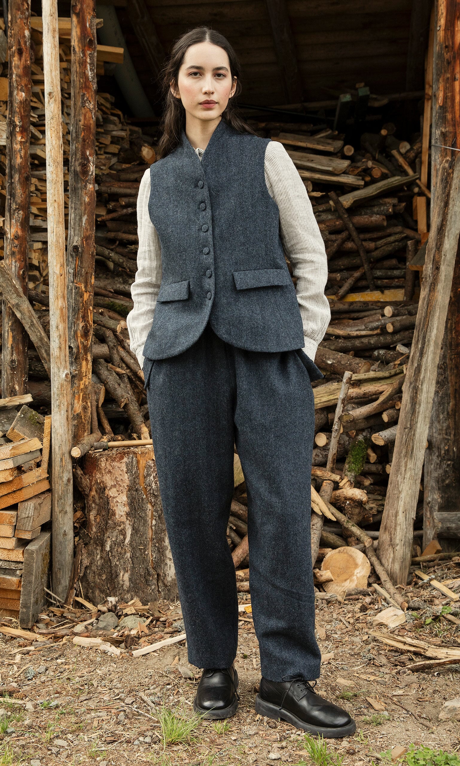 Broadie Pants - Herringbone