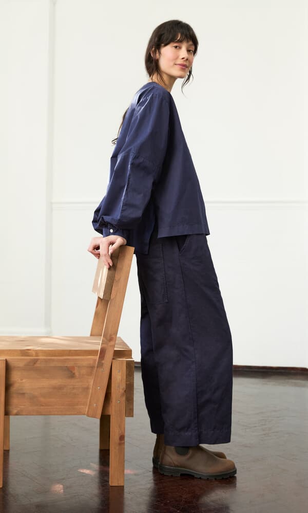 Gail Blouse - Navy