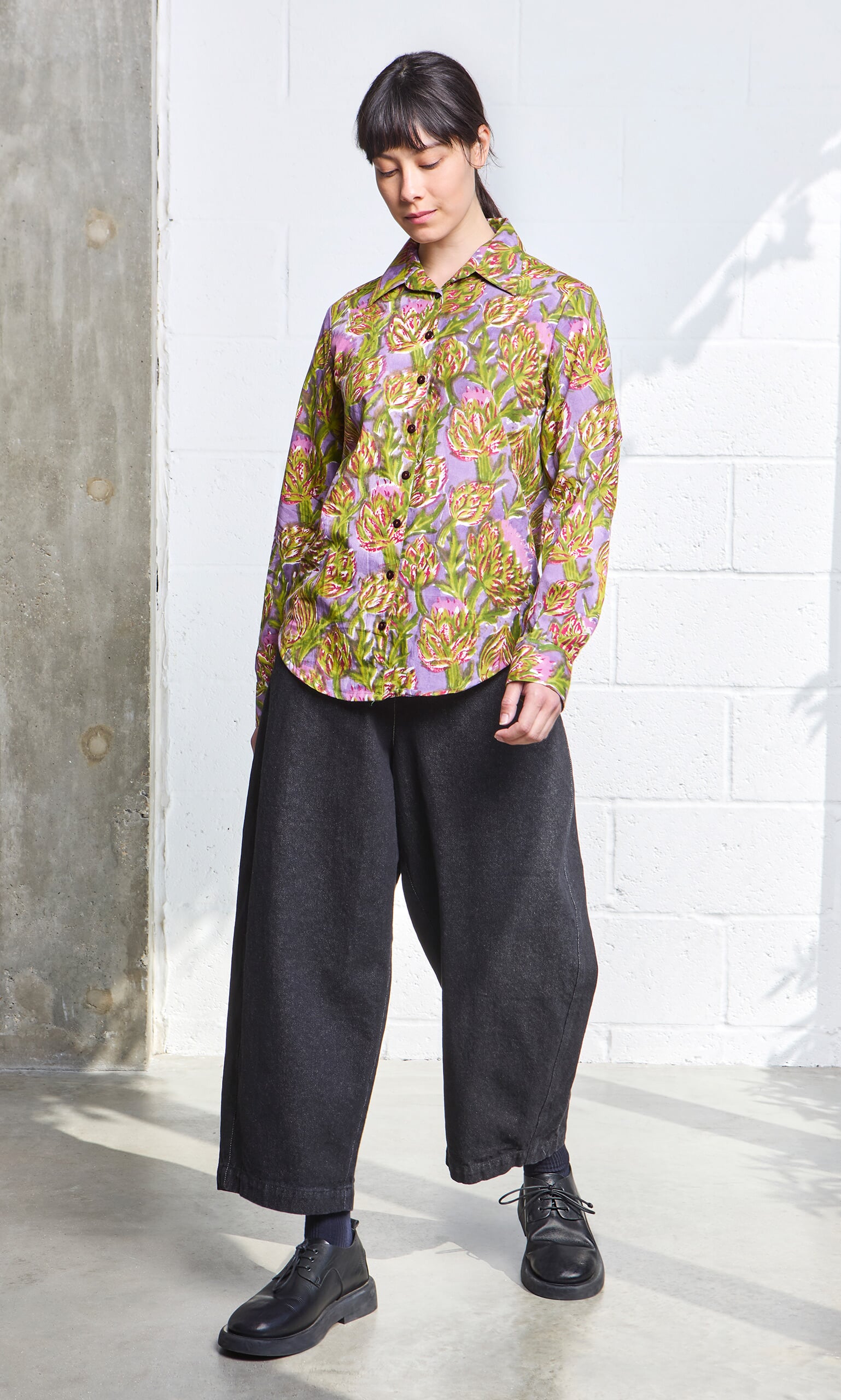 Black Barrel Pants 