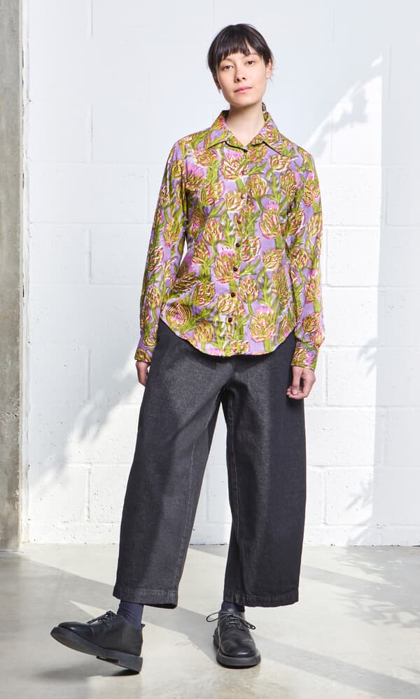 Black Barrel Pants 