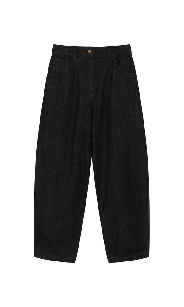 Black Barrel Pants 