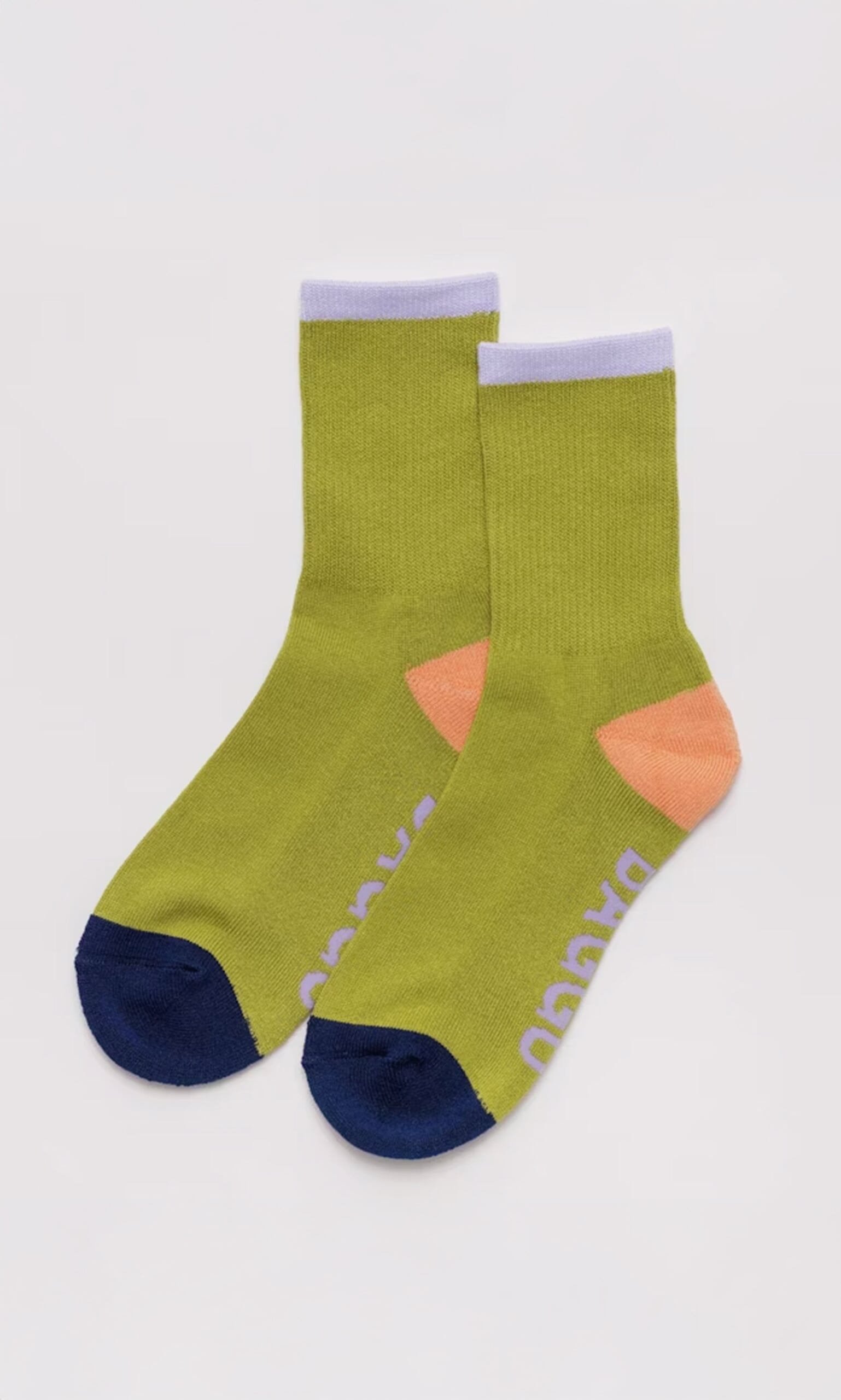 Green Colourblock Socks