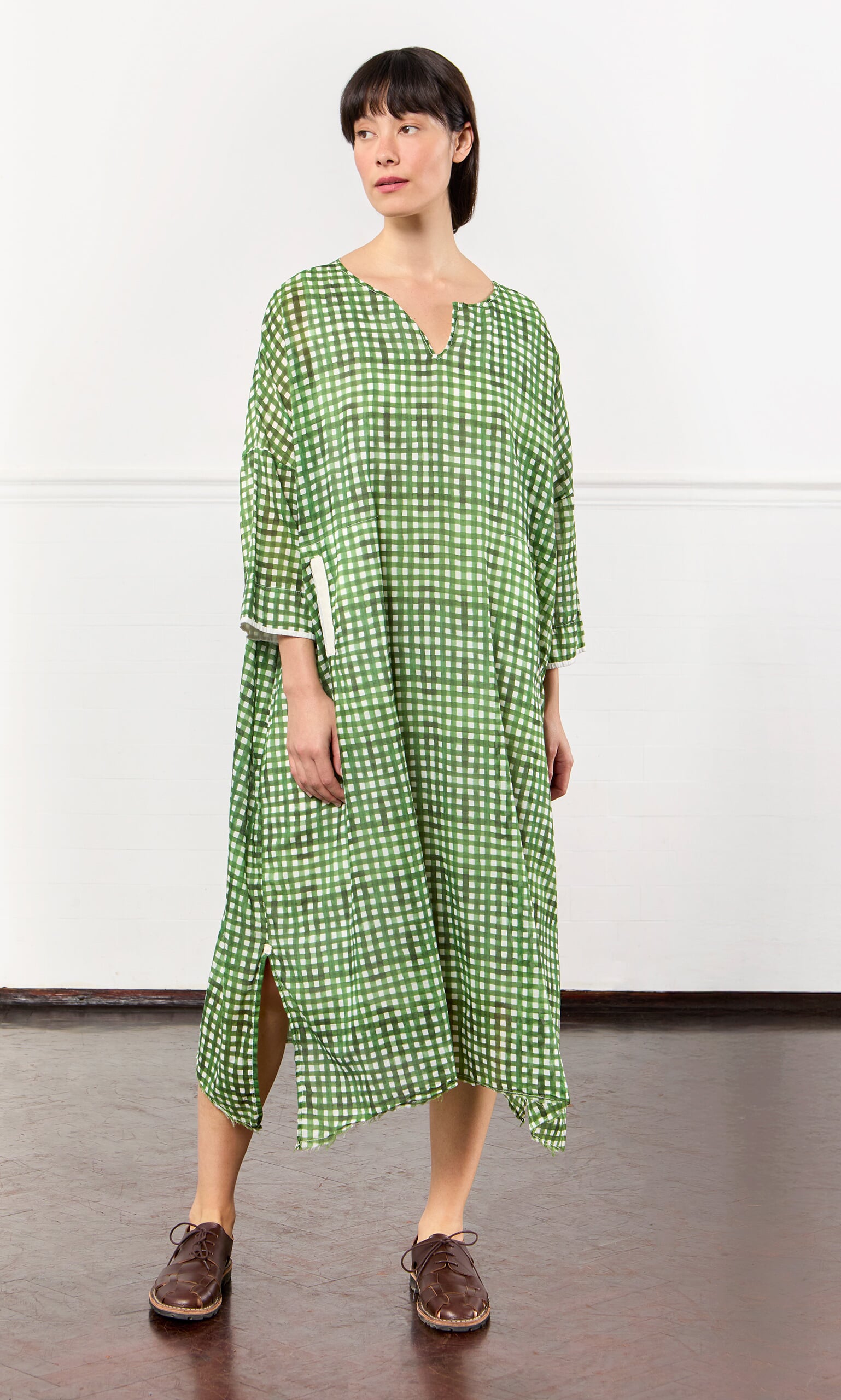 Green Gingham Dress