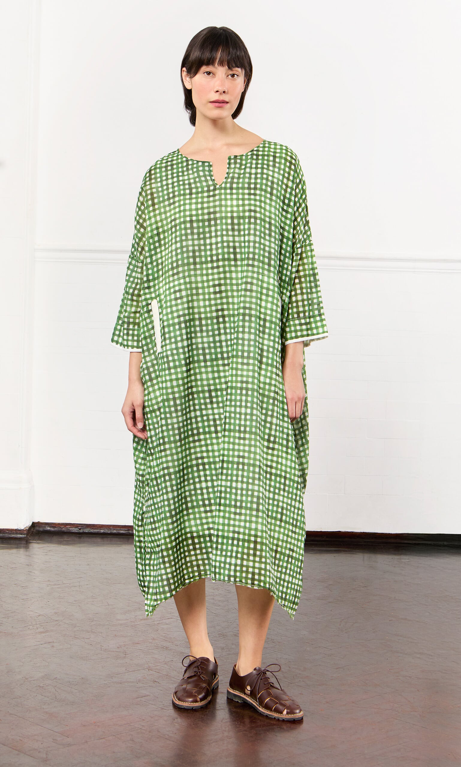 Green Gingham Dress