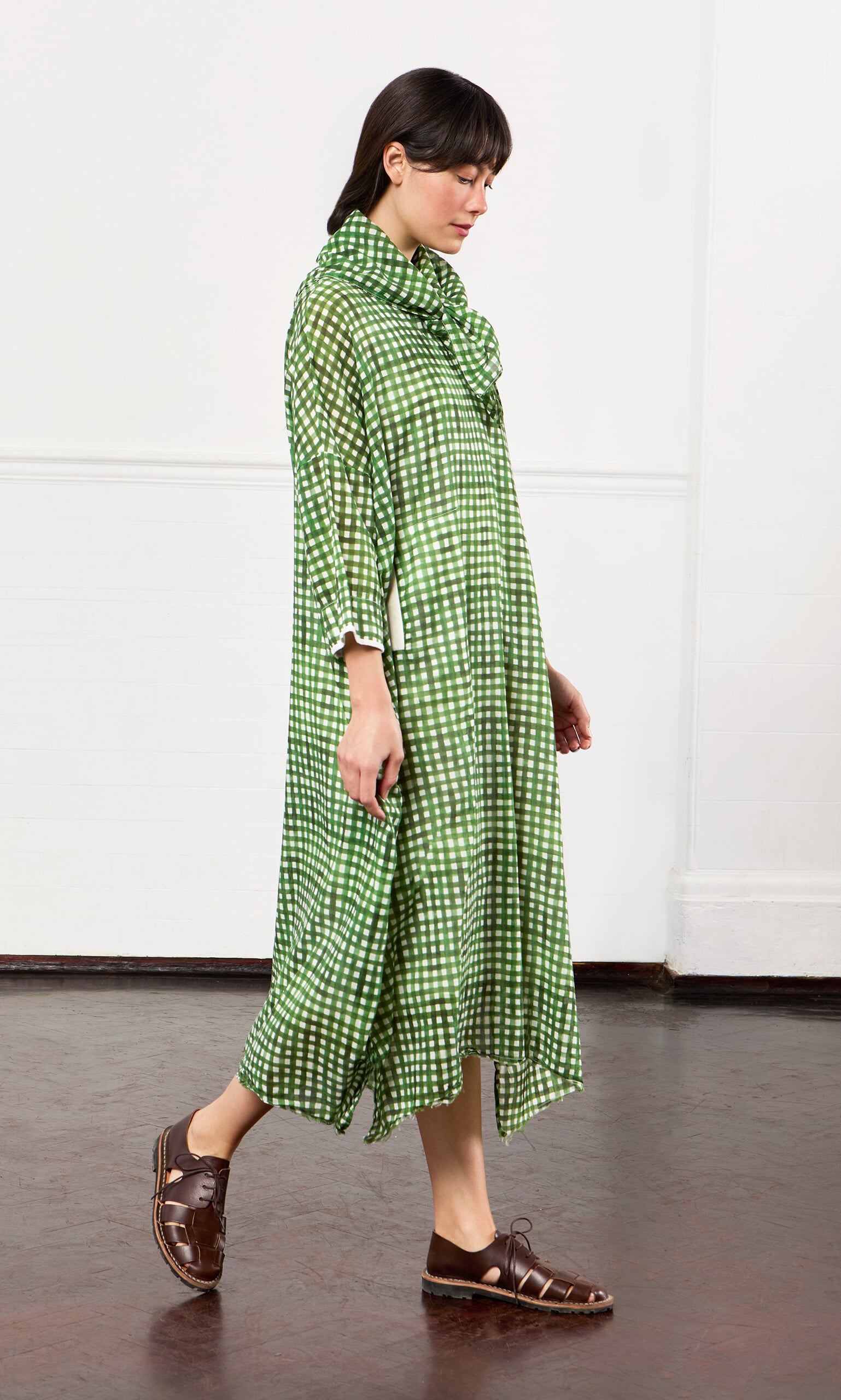 Green Gingham Dress