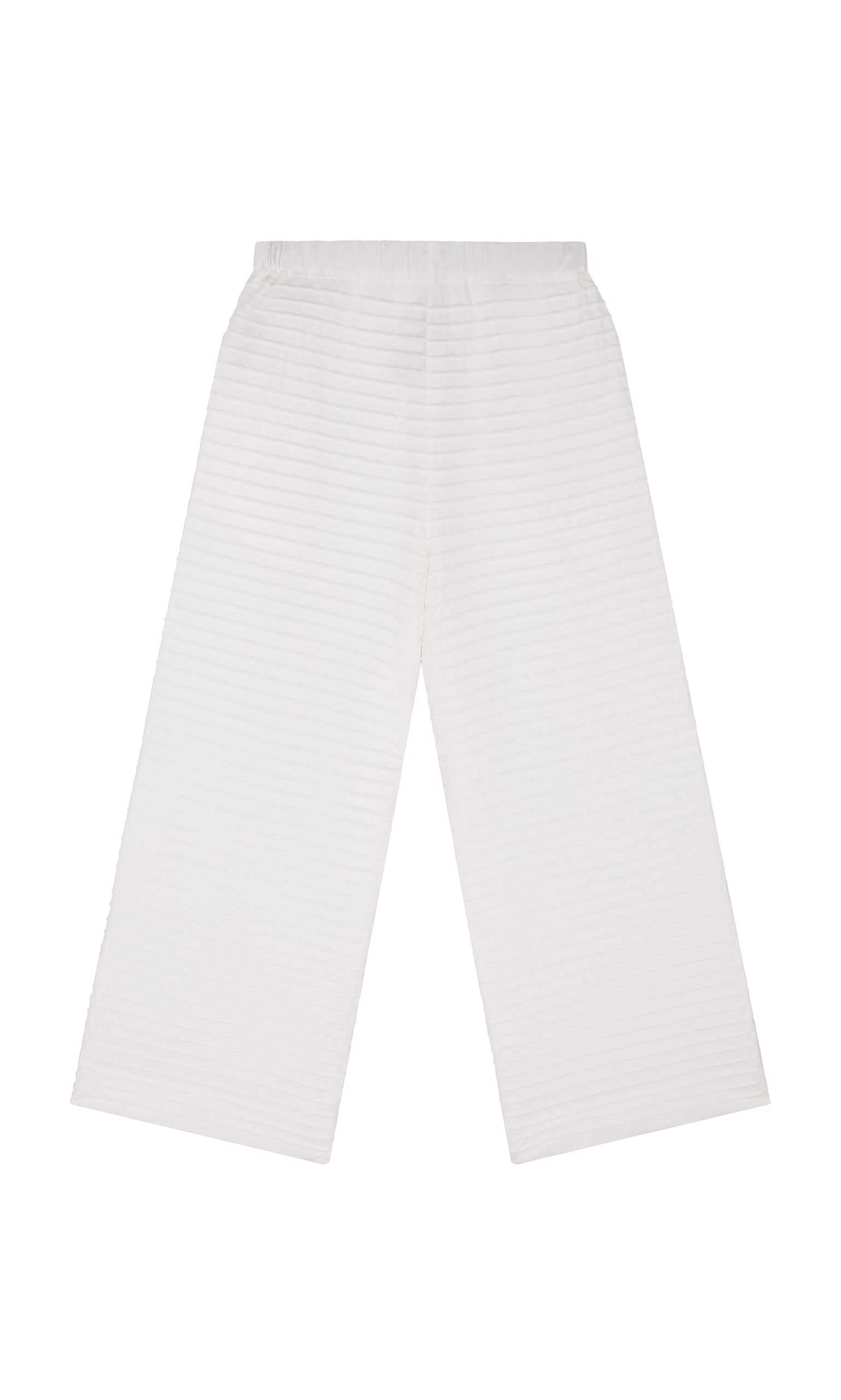 White Pintucked Pants