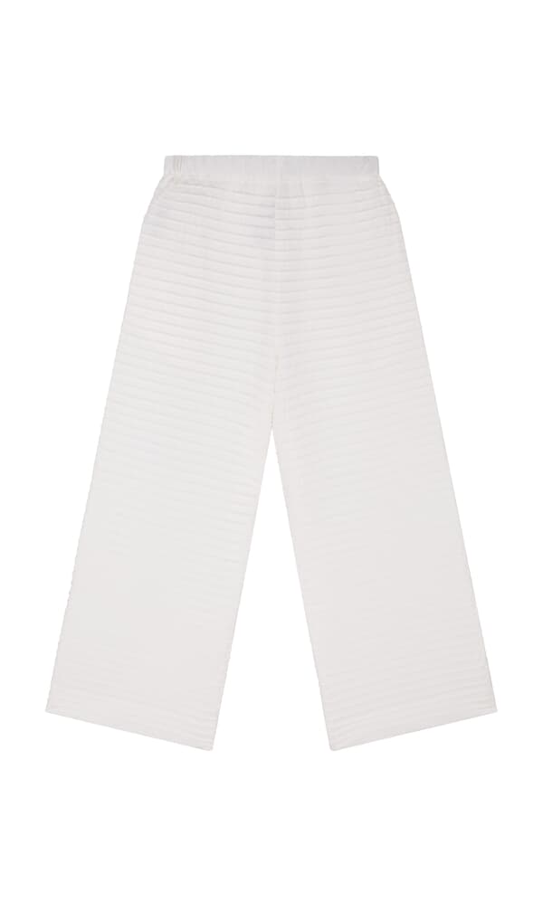 White Pintucked Pants