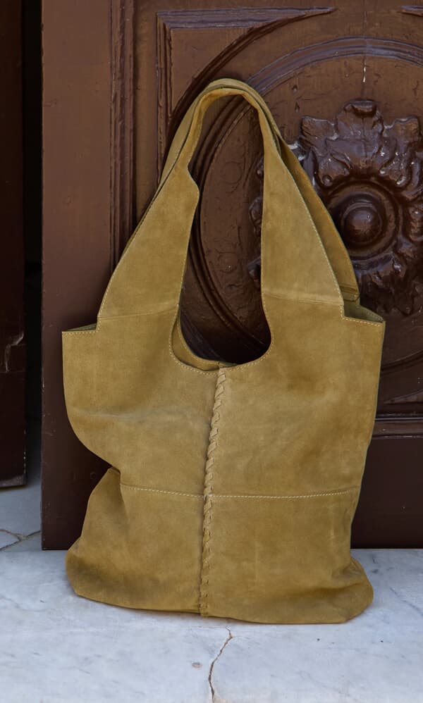 Pistachio Suede Bag