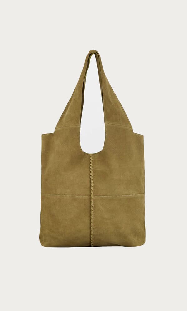 Pistachio Suede Bag