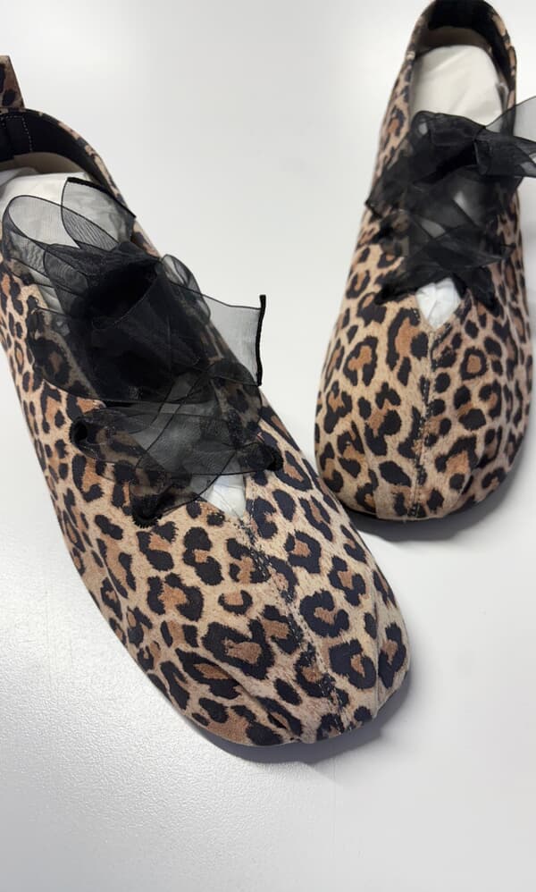 Leopard Ballet Flats by Reike Nen