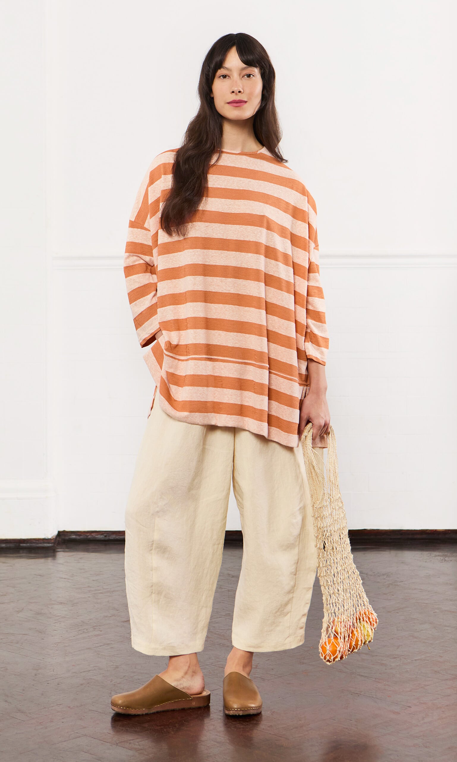 Tan Stripe Tee