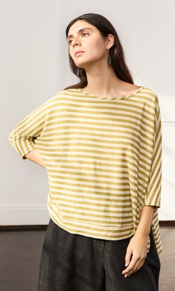 Olive Stripe Tee