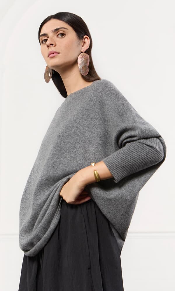 Grey Cashmere Jumper