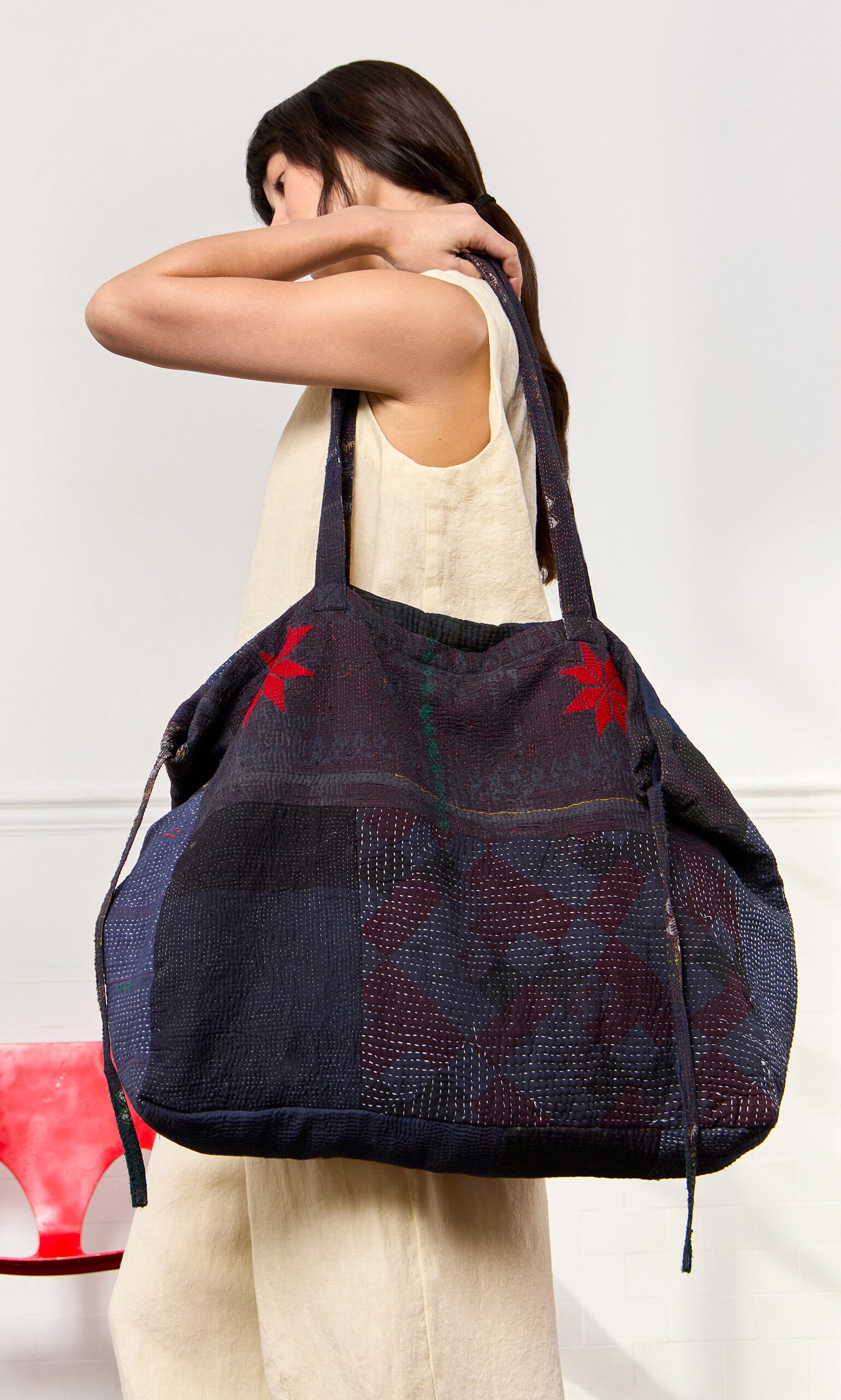 Vintage Patchwork Tote