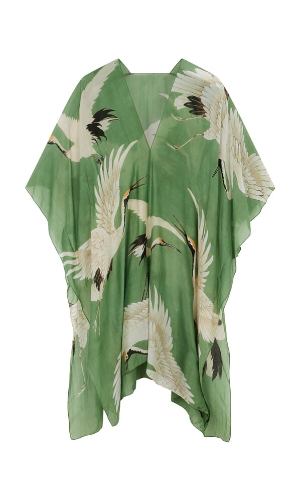 Green Stork Kimono