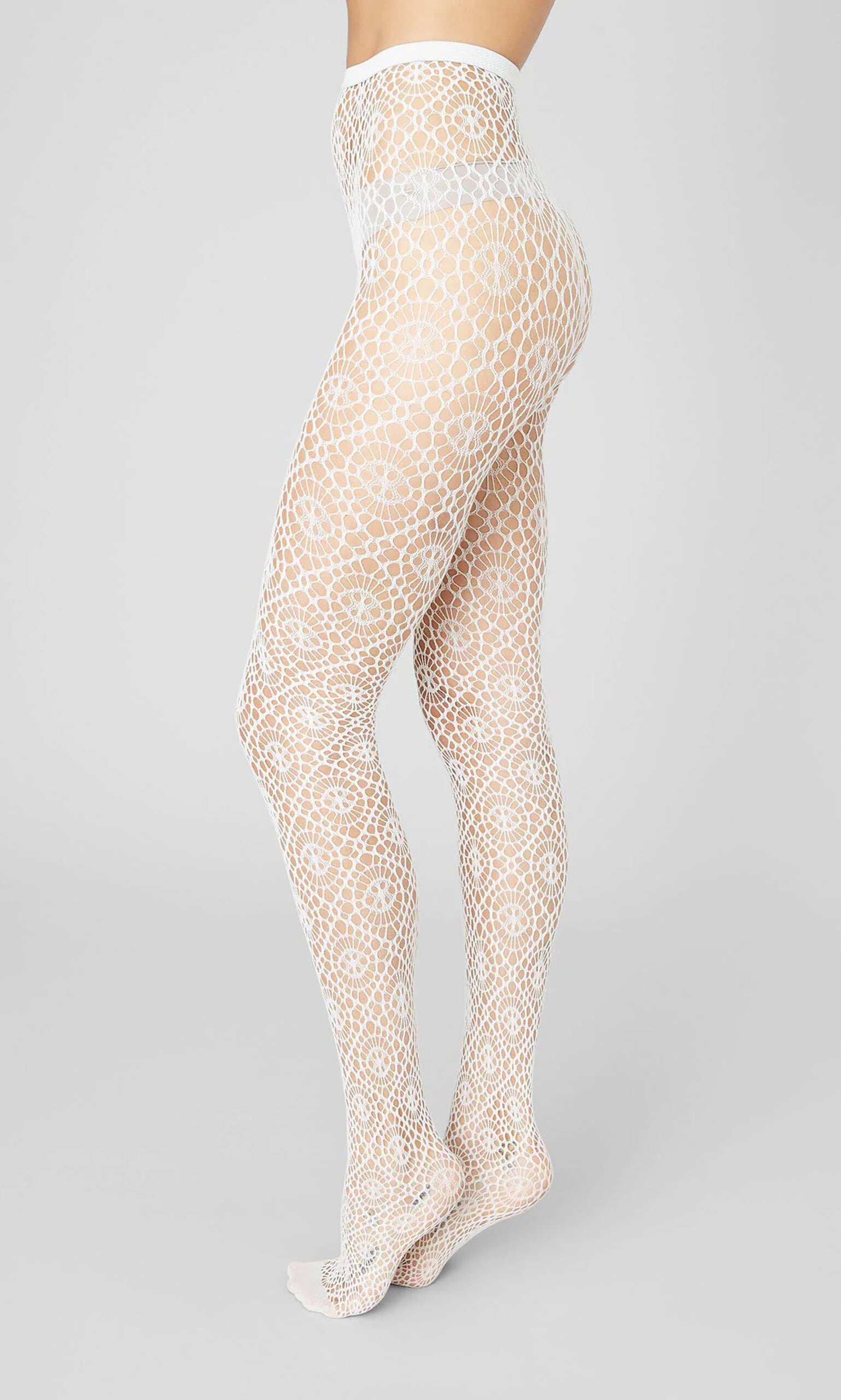 Ivory Lace Tights