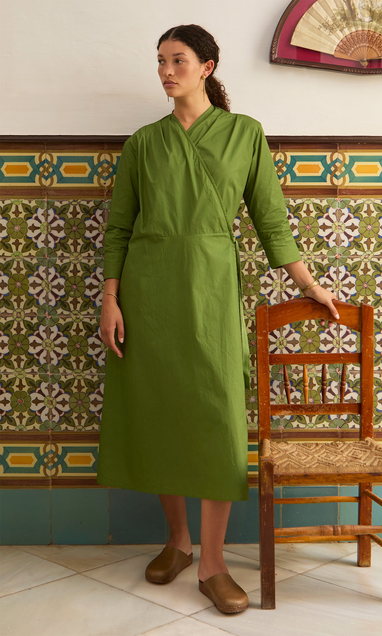 Rea Wrap Dress - Green