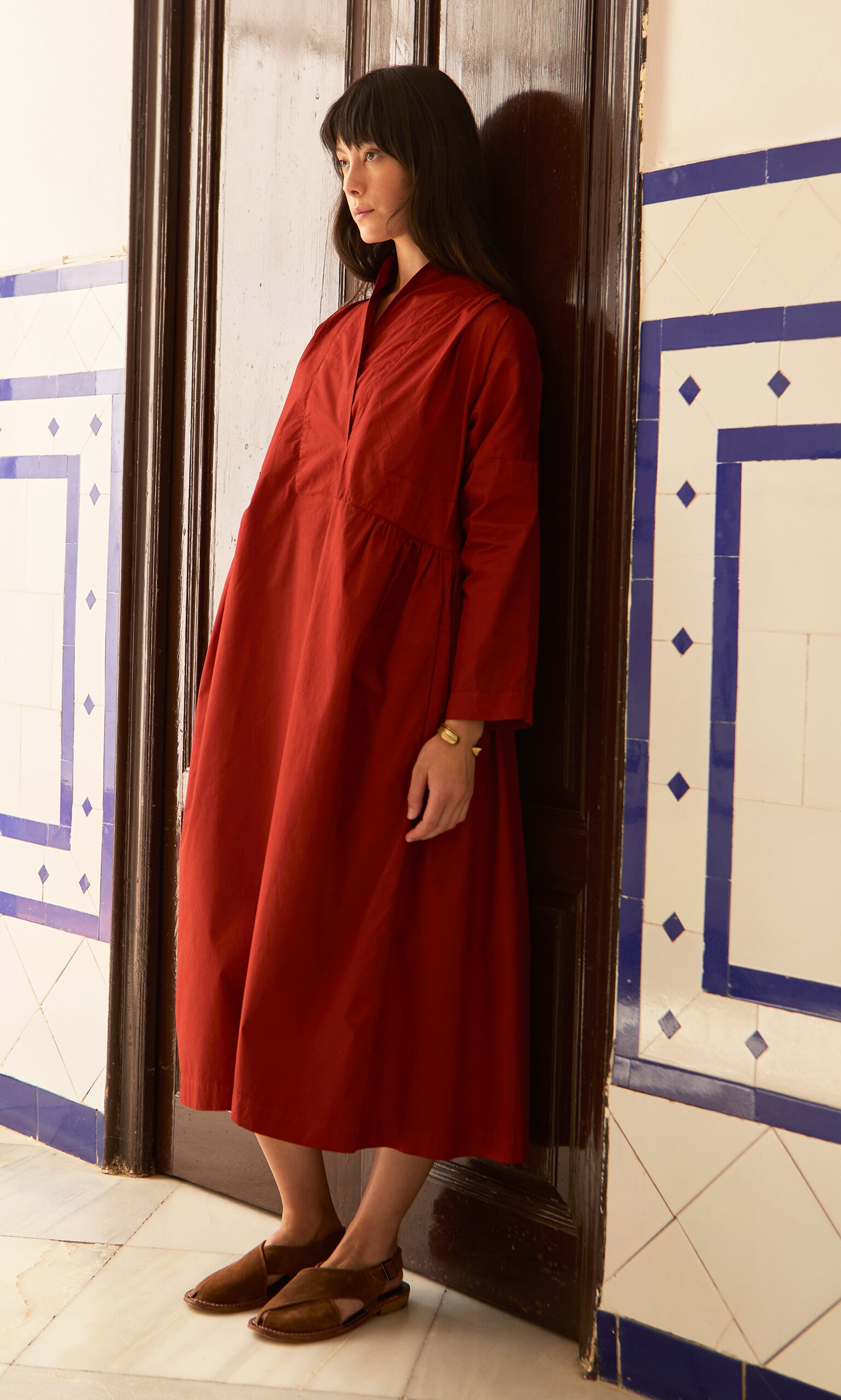 Tarkhan Dress - Paprika red