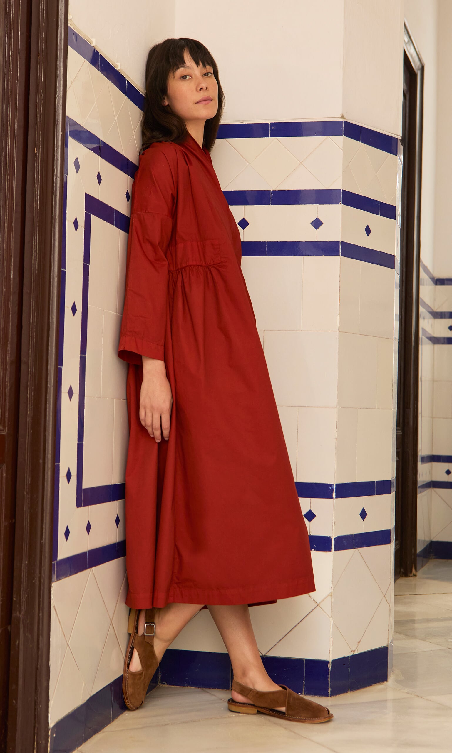 Tarkhan Dress - Paprika red