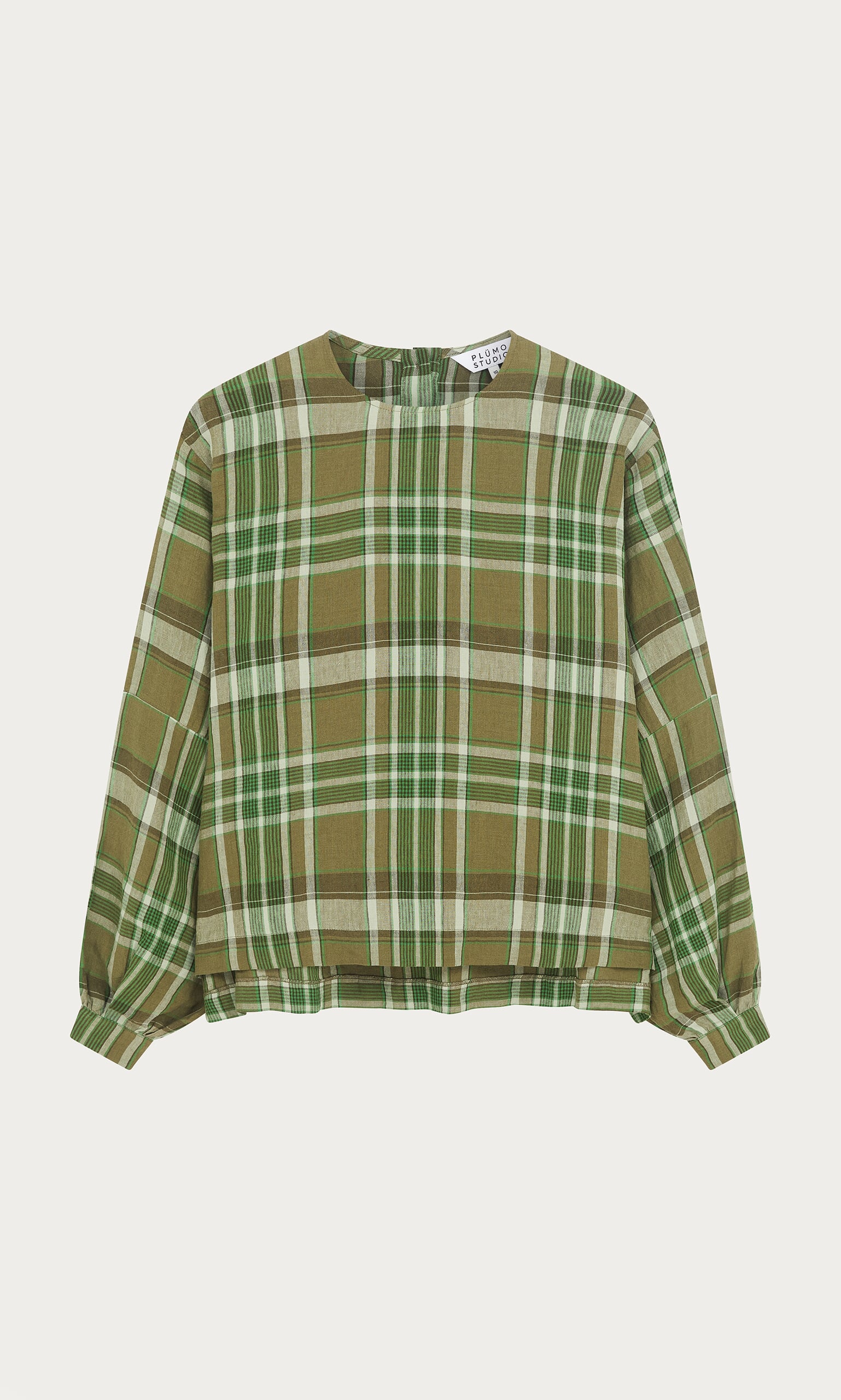 Gail Blouse - Green Tartan