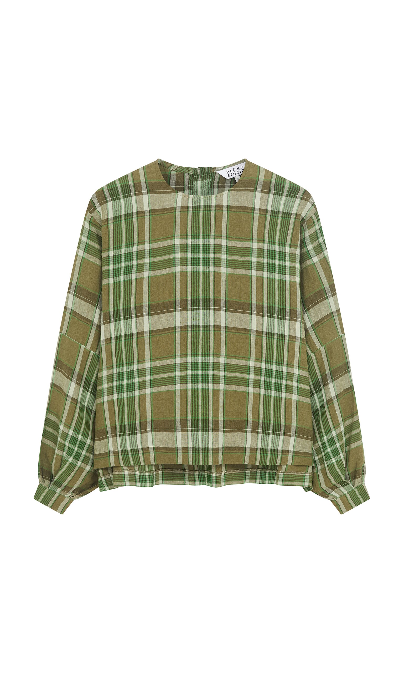 Gail Blouse - Green Tartan