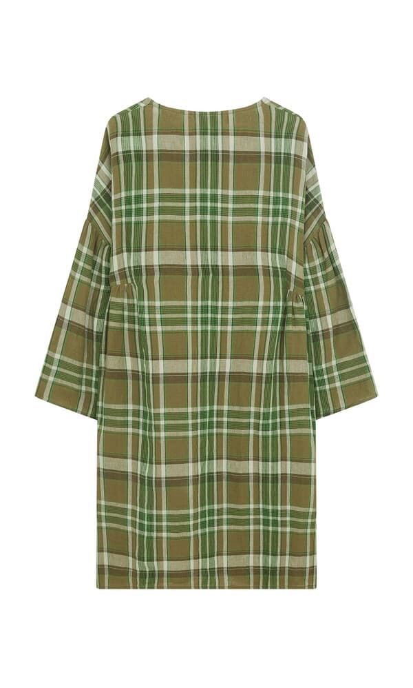 Henslow Dress - Green Tartan