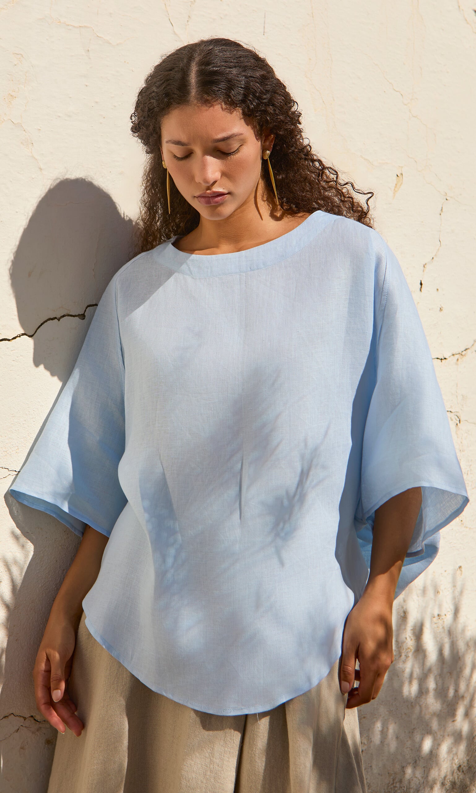 Otilia Blouse - Sky Blue